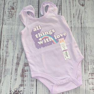 All Things with Love 6 Month Onesie
